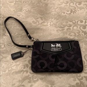 Small coach wristlet